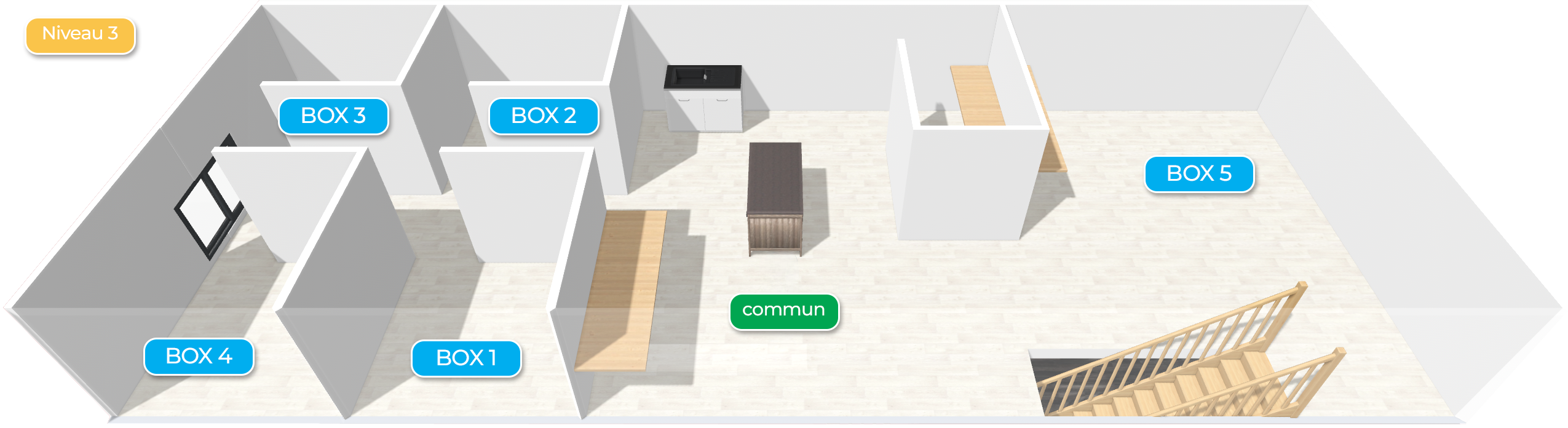 Niveau 3 local Maures Originals Bastia